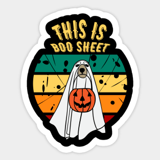 This Is Boo Sheet Dog Sticker